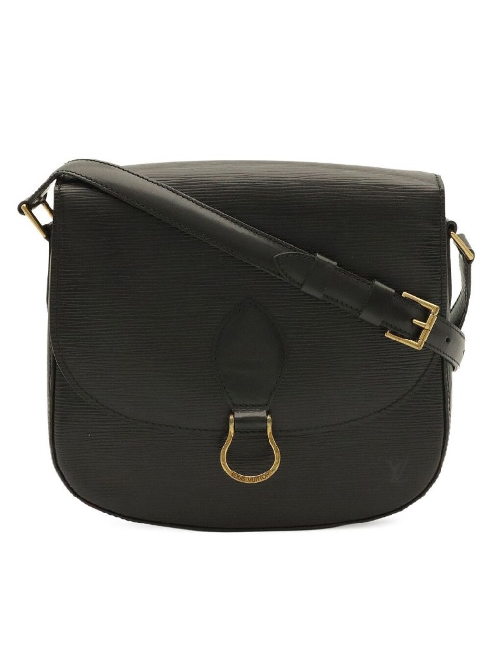 Louis Vuitton Epi Saint-cloud Shoulder Bag Pochette Crossbody Leather Noir